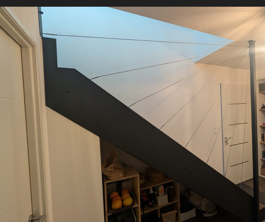 escalier avec cable